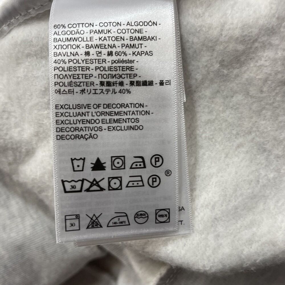 Levi's 3X-Large Sweatshirt Stretch Long Sleeve Grey w/ White Logo Womens New - Picture 9 of 10